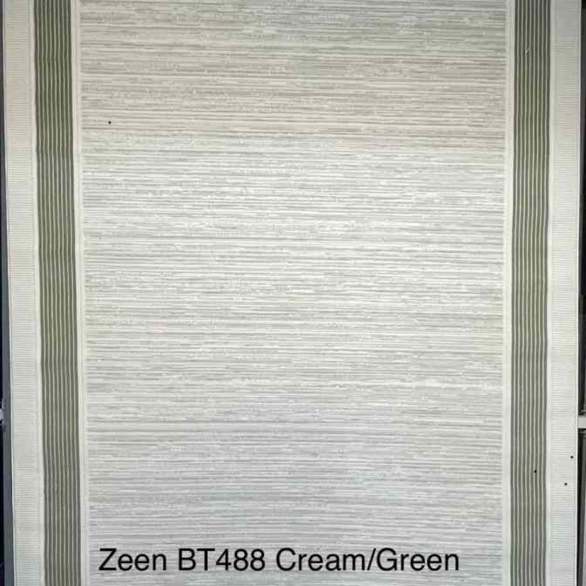 سجاد تركي اطار برواز زين BT488 كريم اخضر مقاس 250*350