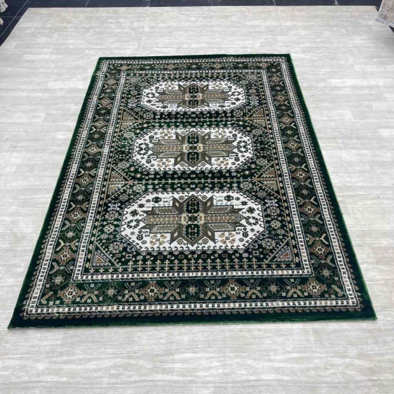 سجاد تركي الماس مودرن 10940A اخضر مقاس 100*200