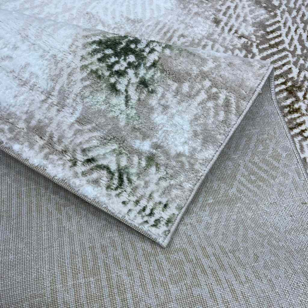 سجاد الماس تركي مودرن 30020A كريم اخضر 150*220 سجاد الماس تركي مودرن 30020A كريم اخضر 150*220