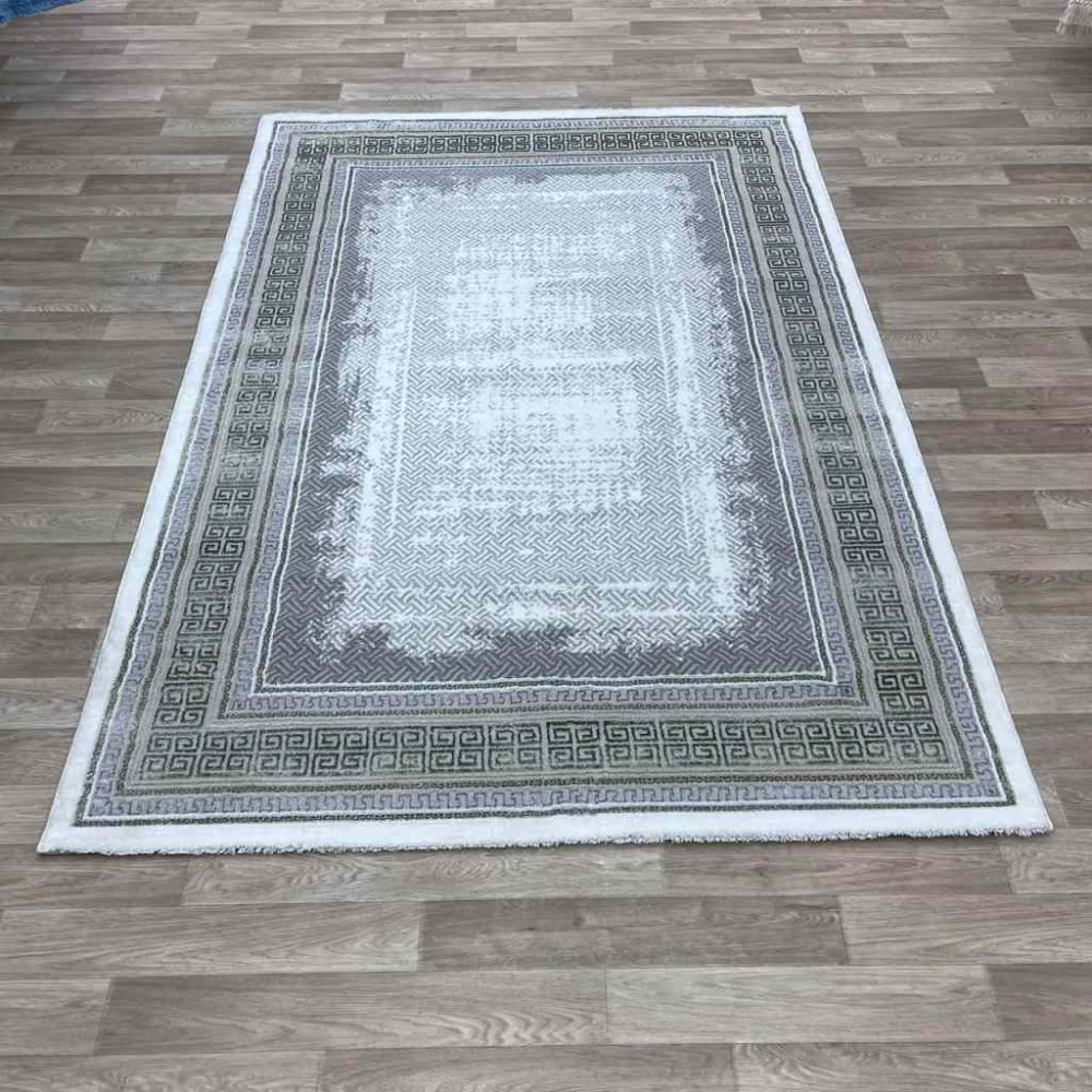 سجاد الماس تركي مودرن 30081B رمادي اخضر 250*350