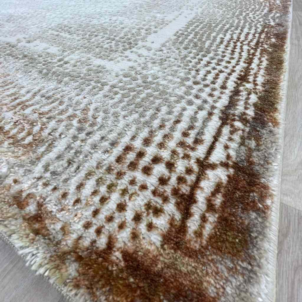 سجاد الماس تركي مودرن 30108A فيزون برتقالي 150*220