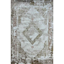 سجاد الماس تركي مودرن 30009A كريم برتقالي 150*220