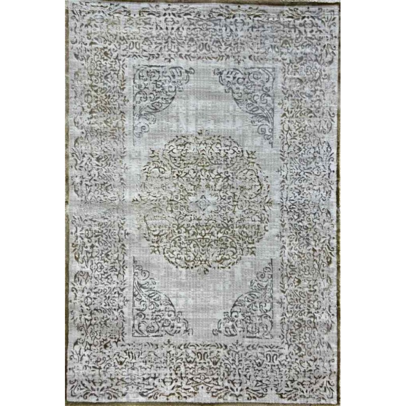 سجاد تركي حديث الماس 35007A بيج ذهبي مقاس 200*300