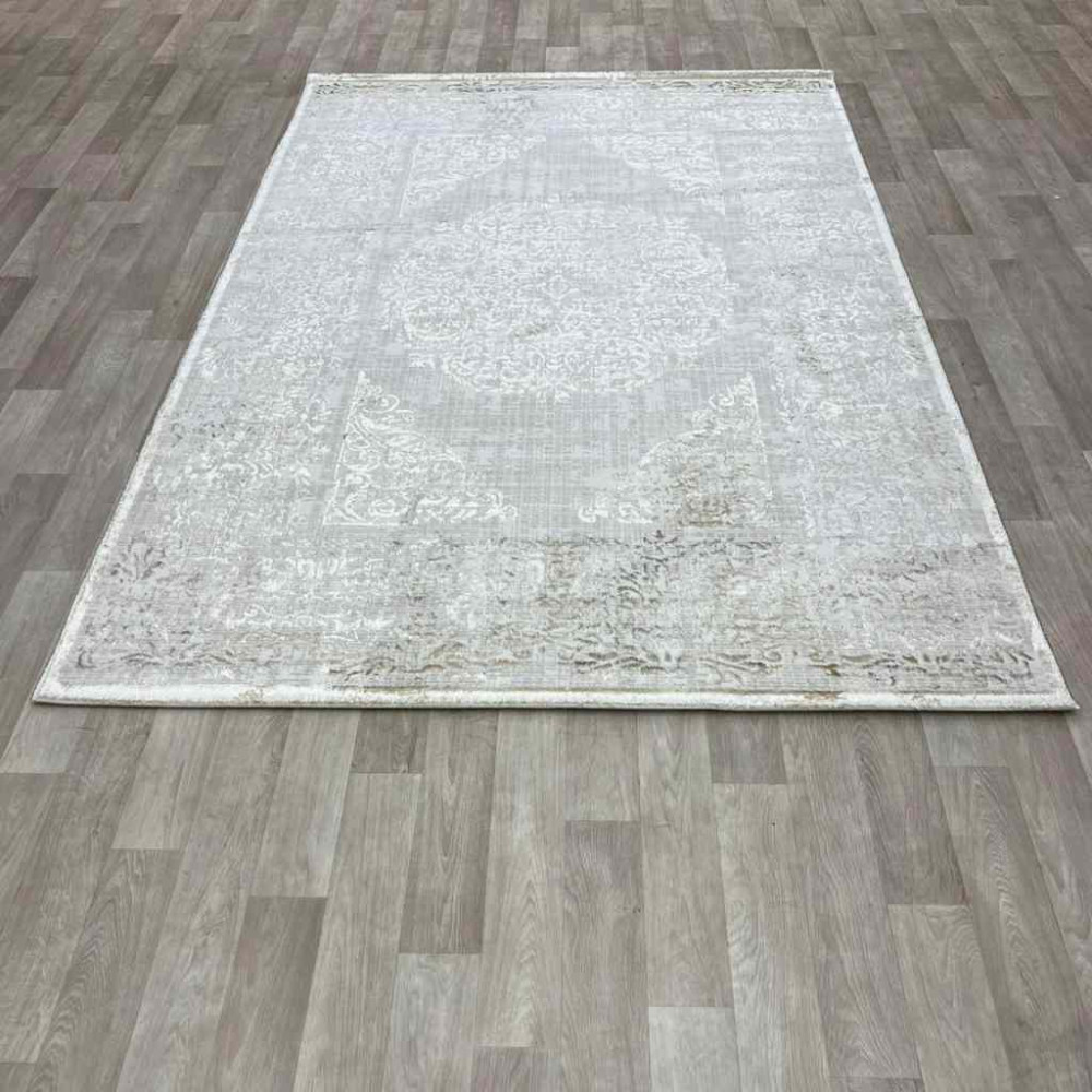 سجاد الماس تركي مودرن 35007A بيج برتقالي 150*220