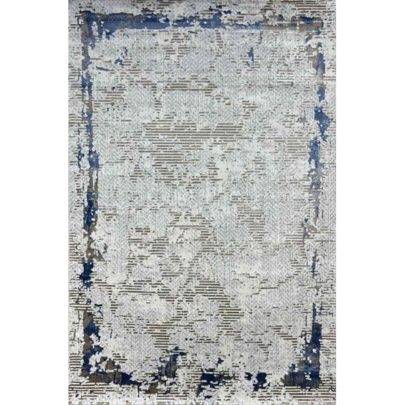 سجاد الماس تركي مودرن 35023D كريم ملون تركواز 150*220