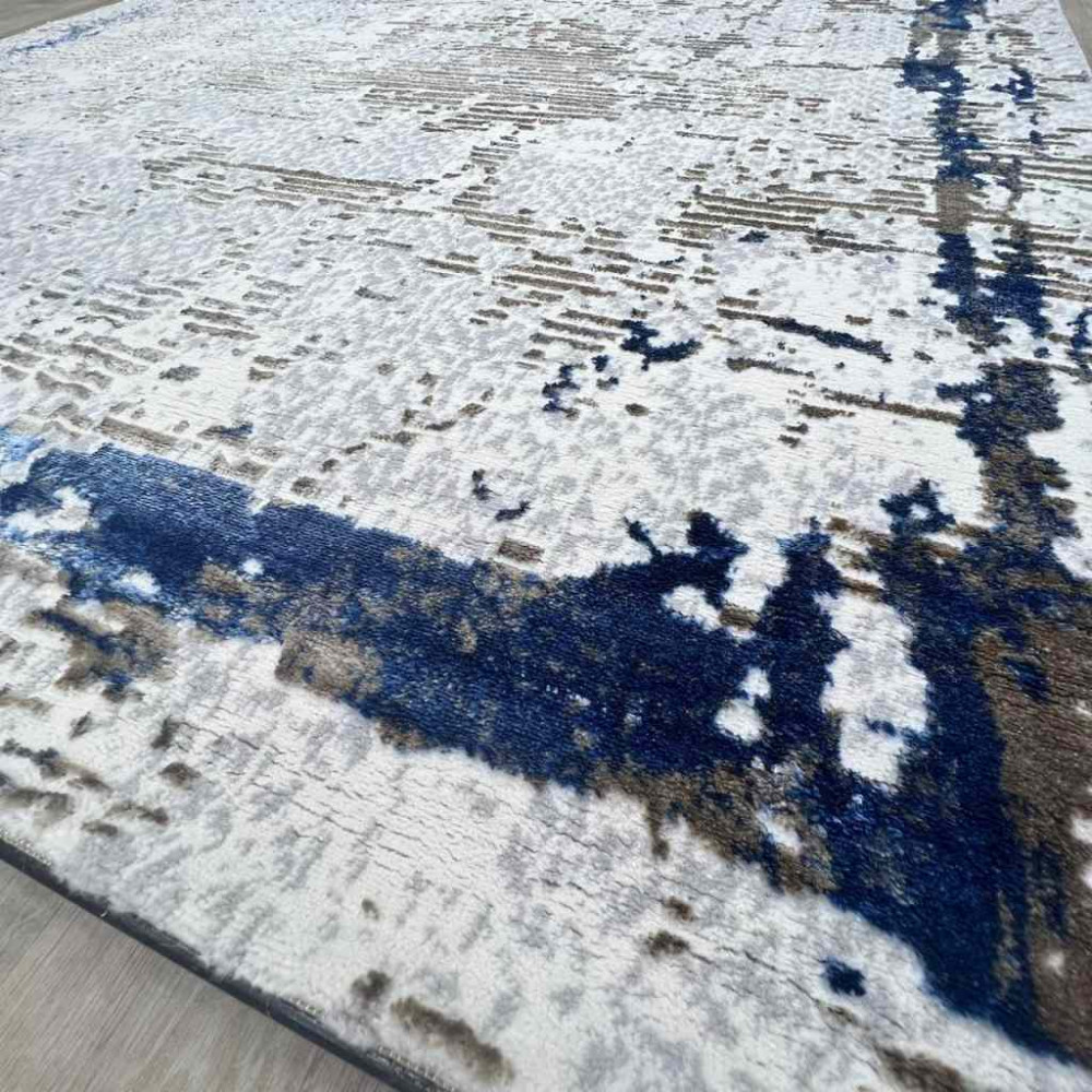 سجاد الماس تركي مودرن 35023D كريم ملون تركواز 150*220 سجاد الماس تركي مودرن 35023D كريم ملون تركواز 150*220