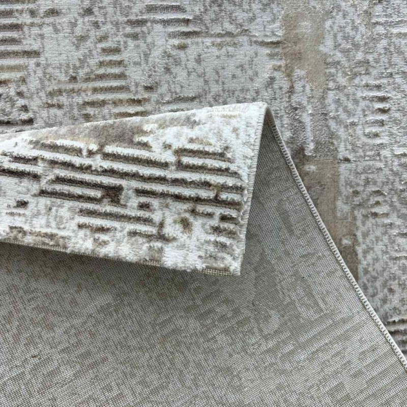 سجاد الماس تركي مودرن 35023D كريم بيج 200*300