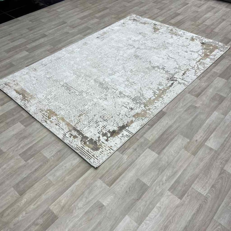 سجاد الماس تركي مودرن 35023D كريم بيج 200*300