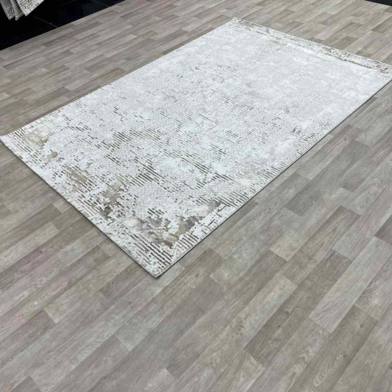 سجاد الماس تركي مودرن 35023D كريم بيج 200*300