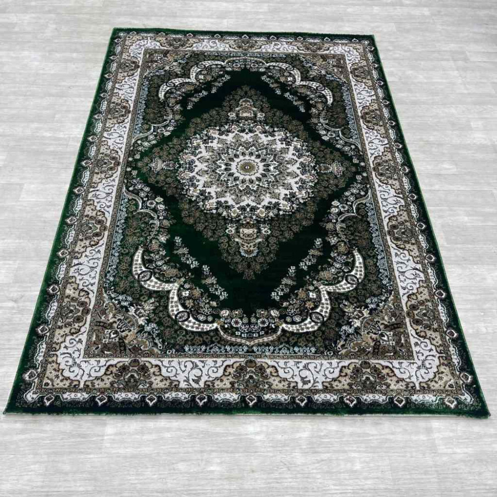 سجاد الماس كلاسيك تركي 10941A لون اخضر مقاس 200*300