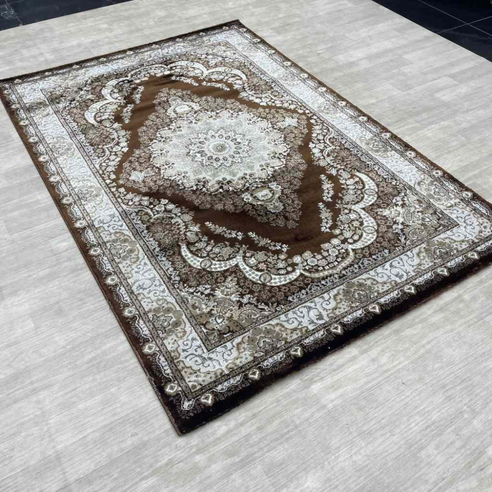 سجاد الماس كلاسيك تركي 10941A لون بني مقاس 150*220