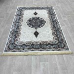 سجاد تركي كاشان 1019A 11ملى كريم كريم مقاس 100*200