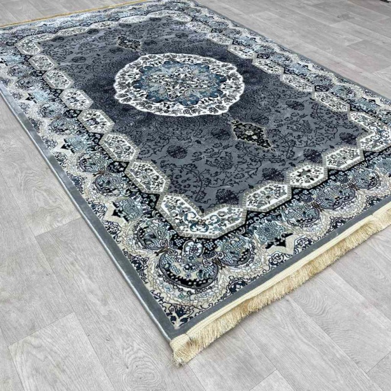 سجاد تركي كاشان 1019A رصاصي مقاس 500*1000