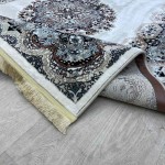 سجاد تركي كاشان 1019A 11ملى كريم كريم مقاس 100*200