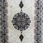 سجاد تركي كاشان 1019A 11ملى كريم كريم مقاس 100*200