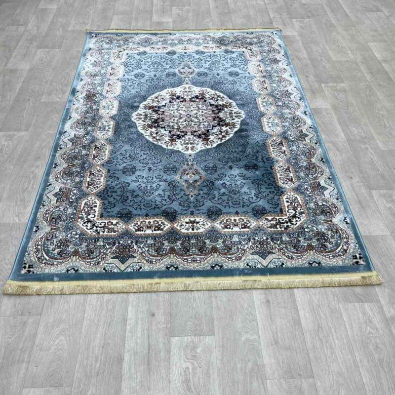 سجاد تركي كاشان 1019A سماوي مقاس 100*300