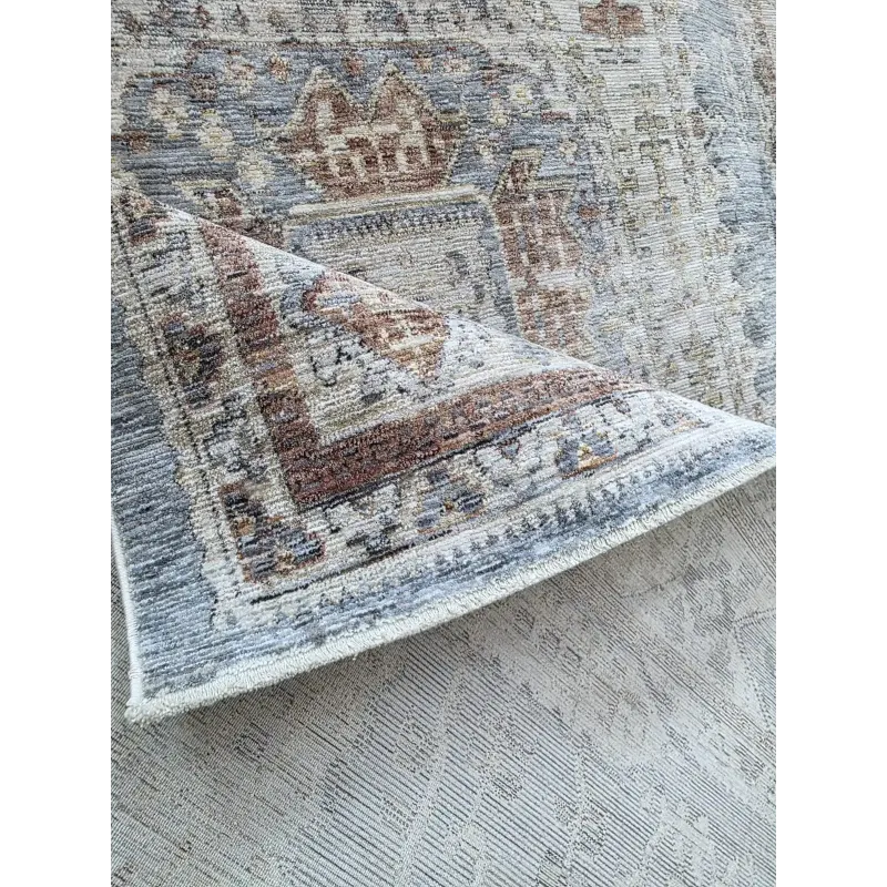 سجاد بوهيمي تركي A640A انتراسيت غامق مقاس 50*80