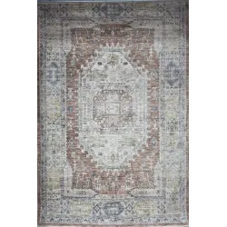 سجاد بوهيمي تركي A640A انتراسيت اصفر مقاس 300*400