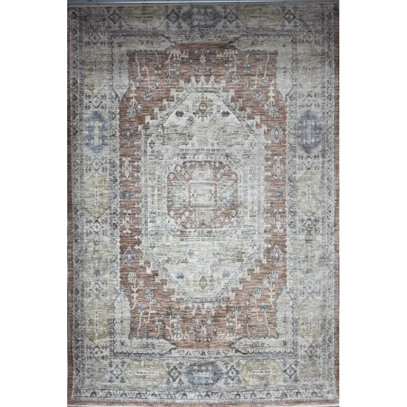 سجاد بوهيمي تركي A640A انتراسيت اصفر مقاس 300*400