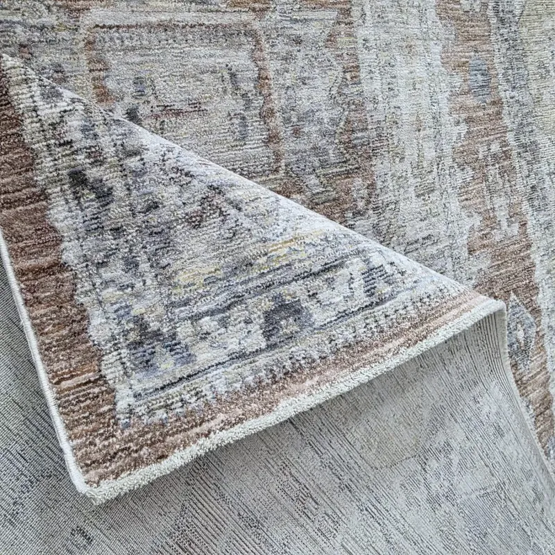 سجاد بوهيمي تركي A640A انتراسيت اصفر مقاس 300*400