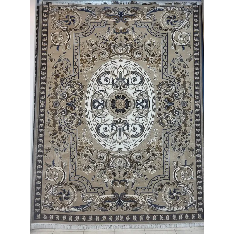 سجاد تركي شيراز A706C كلاسيك سميك ناعم بيج مقاس 400*800