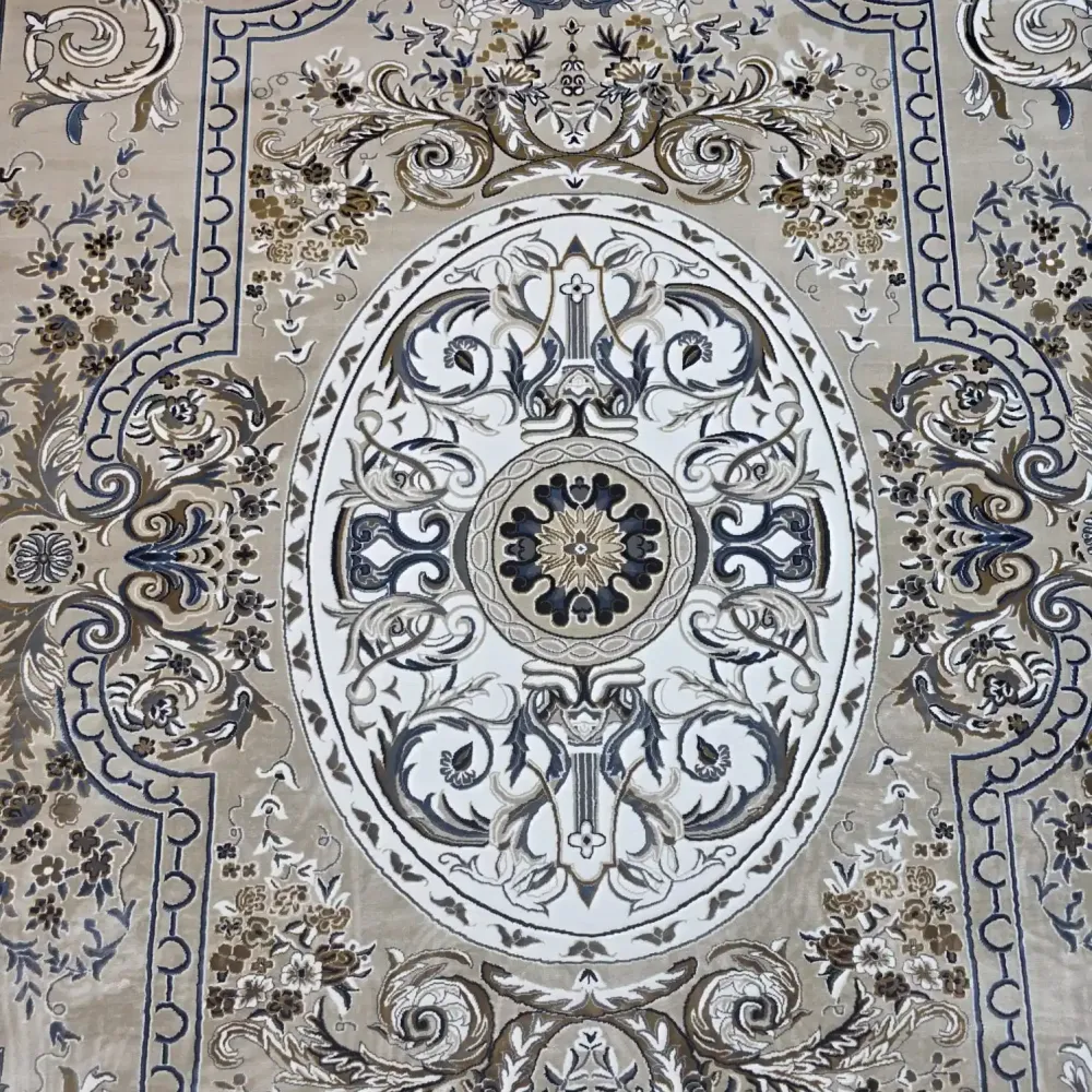 سجاد تركي شيراز A706C كلاسيك سميك ناعم بيج مقاس 400*800
