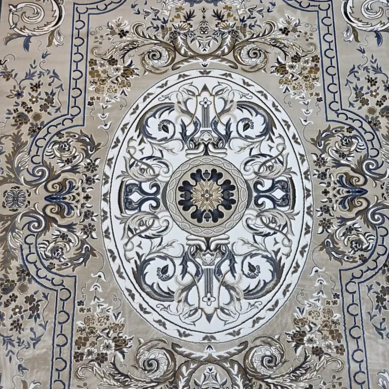 سجاد تركي شيراز A706C كلاسيك سميك ناعم بيج مقاس 400*800