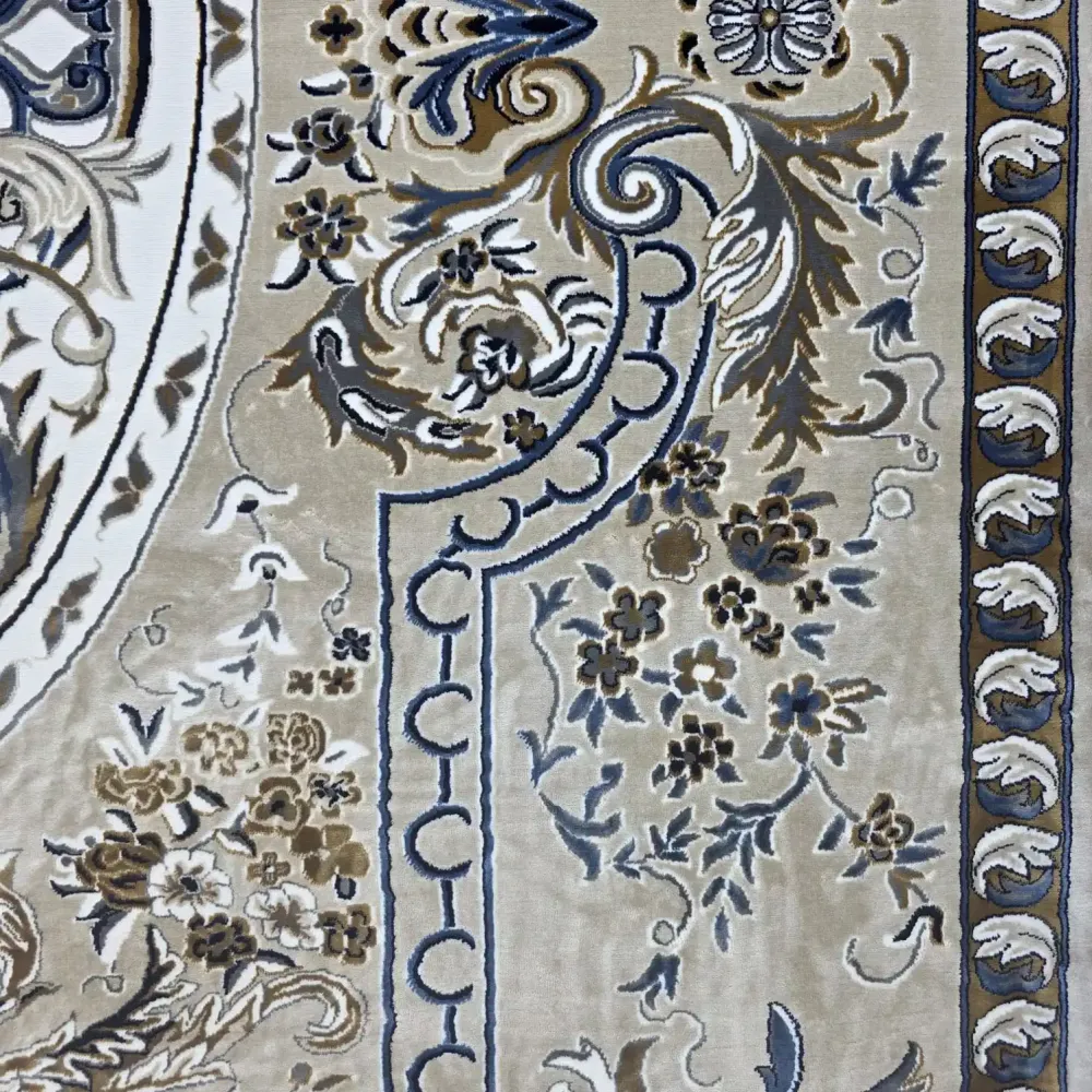 سجاد تركي شيراز A706C كلاسيك سميك ناعم بيج مقاس 400*800
