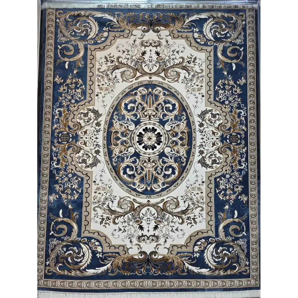 سجاد تركي شيراز A706C كلاسيك سميك ناعم سماوي مقاس 50*80