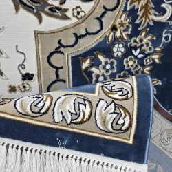 سجاد تركي شيراز A706C كلاسيك سميك ناعم سماوي مقاس 50*80