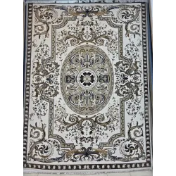سجاد تركي شيراز A706C كلاسيك سميك ناعم كريم مقاس 400*600