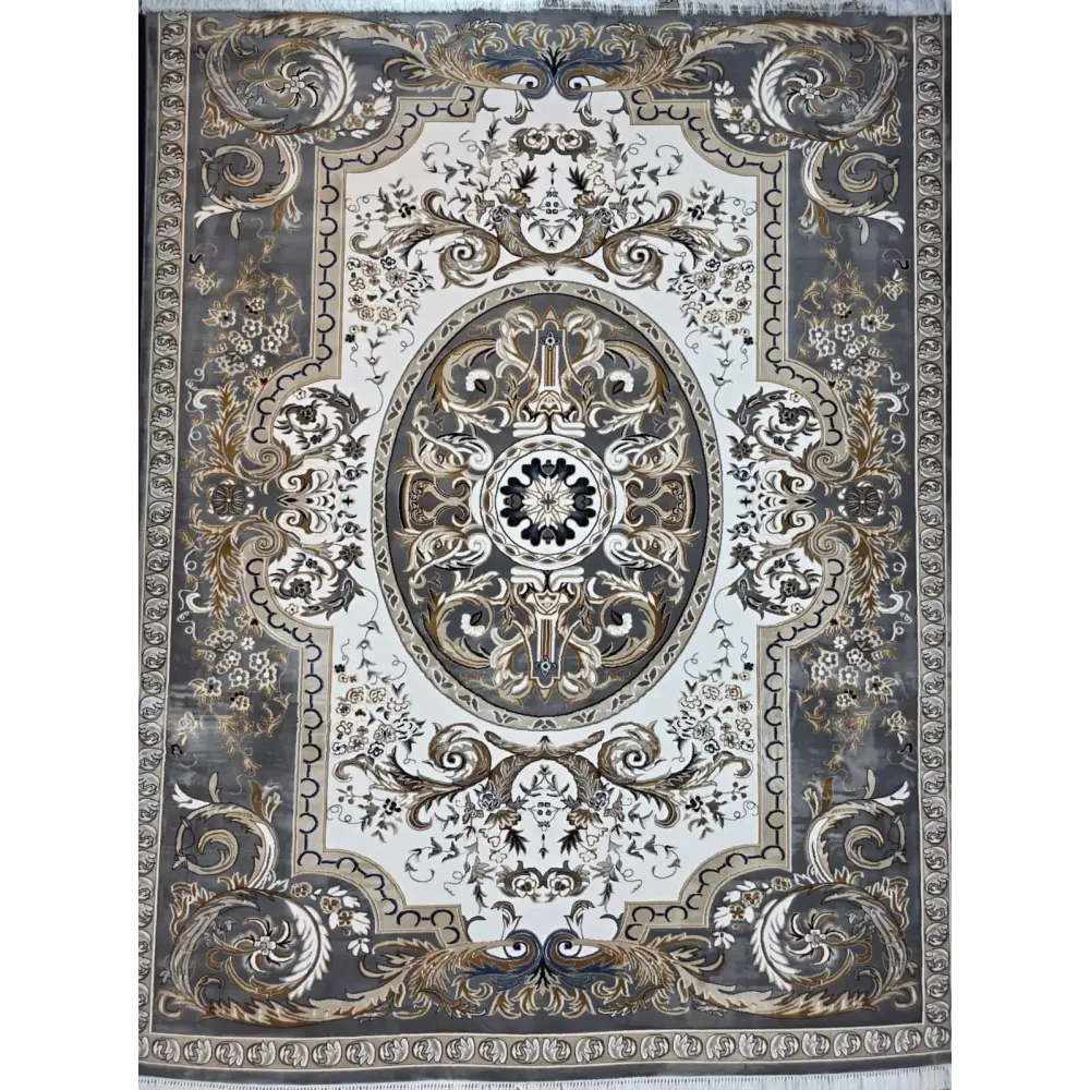 سجاد تركي شيراز A706C كلاسيك سميك ناعم رصاصي مقاس 150*230