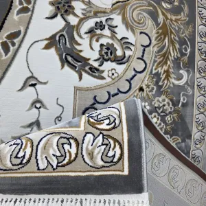 سجاد تركي شيراز A706C كلاسيك سميك ناعم رصاصي مقاس 150*230