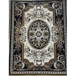 سجاد تركي شيراز A706C كلاسيك سميك ناعم كحلي مقاس 400*800