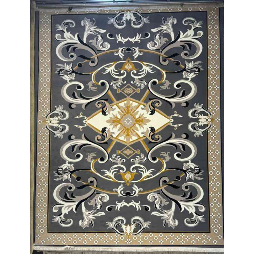 سجاد إيراني درجة أولى سجاد فاخر مصنوع بدقة عالية من أفضل أنواع الصوف والحرير الون رصاصي غامق مقاس 400*600 سجاد إيراني درجة أولى سجاد فاخر مصنوع بدقة عالية من أفضل أنواع الصوف والحرير الون رصاصي غامق مقاس 400*600