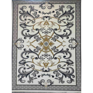 سجاد إيراني درجة أولى سجاد فاخر مصنوع بدقة عالية من أفضل أنواع الصوف والحرير الون كريم رصاصي مقاس 300*400 سجاد إيراني درجة أولى سجاد فاخر مصنوع بدقة عالية من أفضل أنواع الصوف والحرير الون كريم رصاصي مقاس 300*400