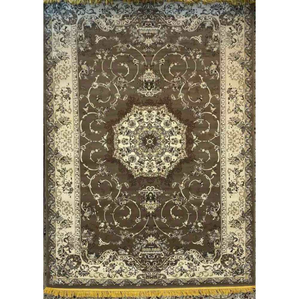 سجاد تركي تبريز كلاسيك سميك ناعم 2767B بني مقاس 500*800