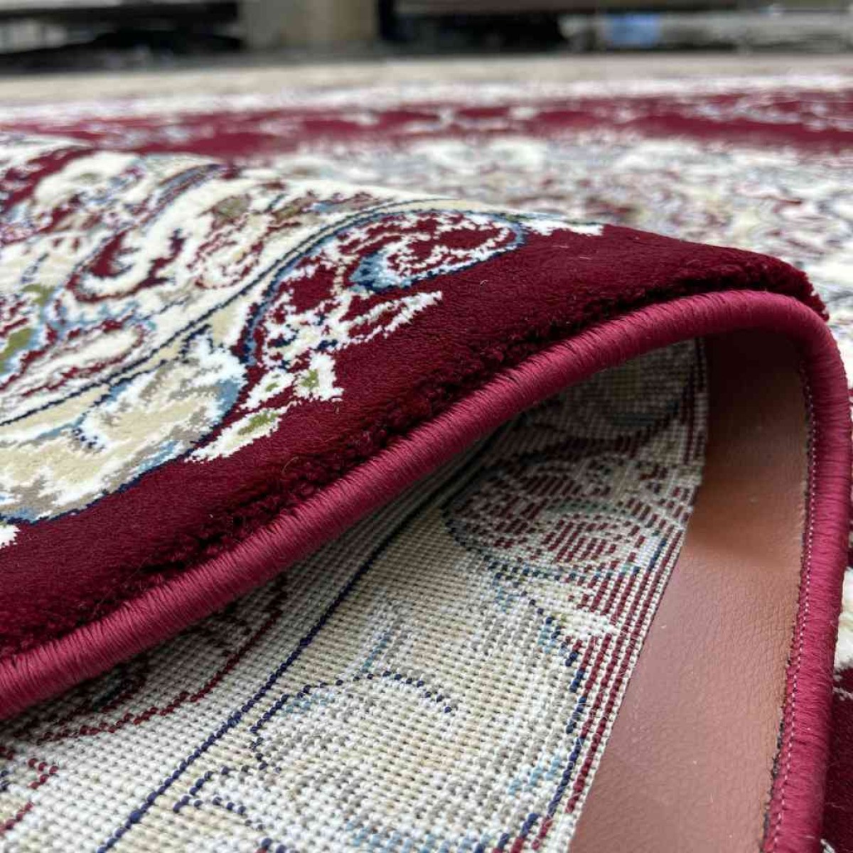 سجاد تركي تبريز كلاسيك سميك ناعم 2767B احمر عنابي مقاس 200*300