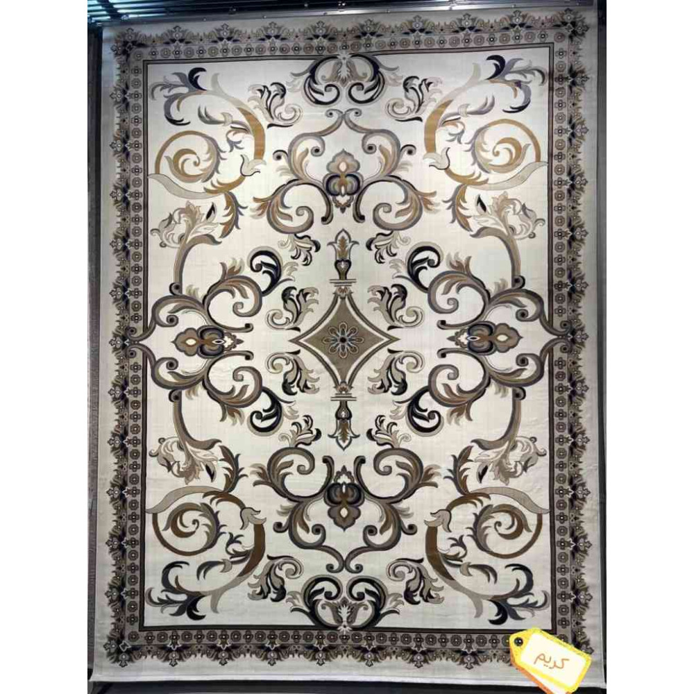 سجاد تركي سما نقش فرنسي لون كريم مقاس 100*500