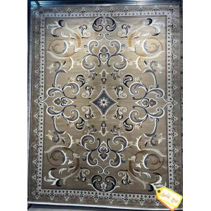 سجاد تركي سما نقش فرنسي لون بيج غامق مقاس 400*700