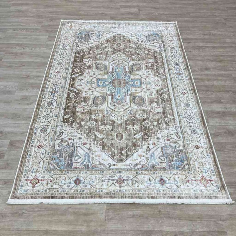 سجاد تركي بوهيمي المغنية F555A1 بيج بني مقاس  300*400