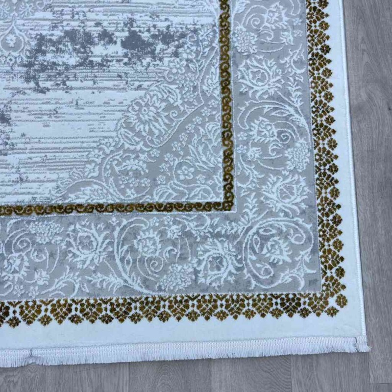 سجاد تركي موطو 049770 ذهبي درجة اولا  مقاس 150*220