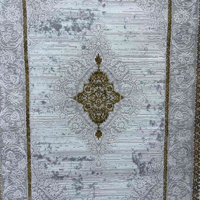 سجاد تركي موطو 049770 ذهبي درجة اولا  مقاس 150*220
