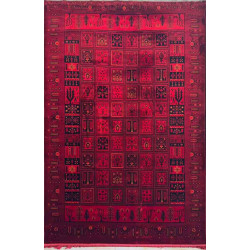 سجاد تركي بخارى نقشة افغاني 1506 بابل احمر مقاس 400*500