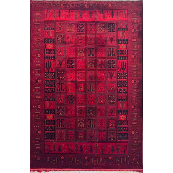 سجاد تركي بخارى نقشة افغاني 1506 بابل احمر مقاس 200*300