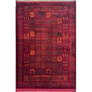 سجاد تركي بخارى نقشة افغاني 1511 بابل احمر مقاس 50*80