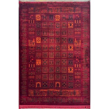 سجاد تركي بخارى نقشة افغاني 1511 بابل احمر مقاس 100*300