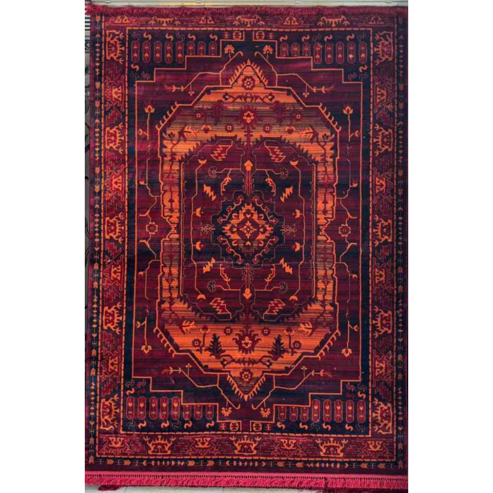 سجاد تركي بخارى نقشة افغاني 1509 بابل احمر مقاس 50*80