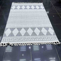 سجاد خيش باتارا تركي L0064B رصاصي ايفوري مقاس 200*300