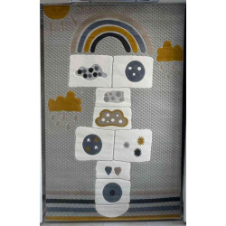 سجاد تركي اطفال كيدز 1001 اللون رصاصي مقاس 120*170 سجاد تركي اطفال كيدز 1001 اللون رصاصي مقاس 120*170